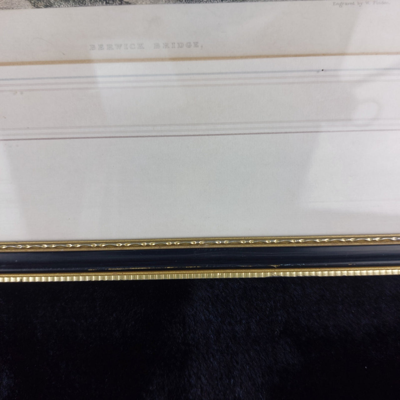 19th Century Steel Engraving by J.D. Harding & W. Finden Berwick Bridge Framed12