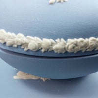 Thumbnail for Wedgwood Jasperware Blue – Lidded Trinket Dish & Box Design Cherub Collectable15