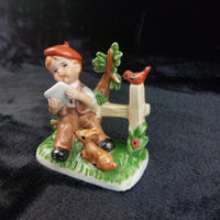 Thumbnail for 1875 PM&M Antique German Treasure Masters Bisque Porcelain Boy Little Figurine4