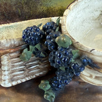 Thumbnail for Antique Putti Planter Figurine with Wicker Baskets and Berries - Majolica Style16