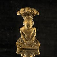 Thumbnail for Jain Bronze Statue – Naga Parshvanatha Jain Tirthankara 3” Serpent Hood Idol10