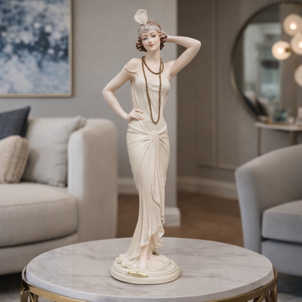 Florence Armani REGINE lady Figurine 0434F Lady Flapper With Box & C luxry decor0