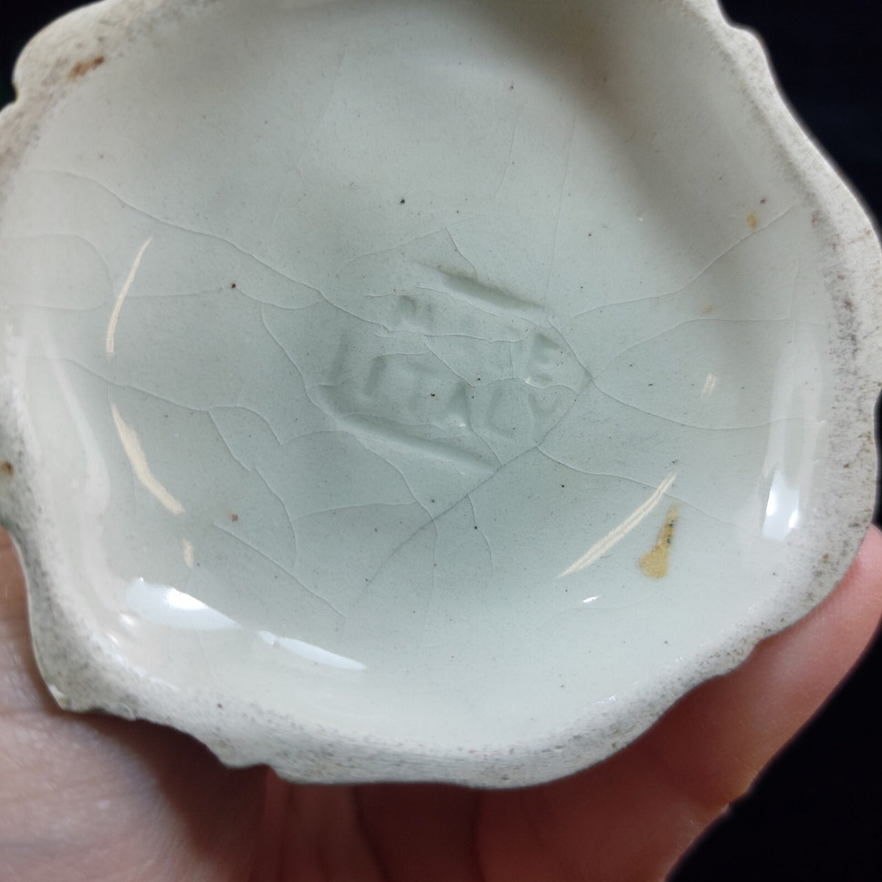 Vintage Italian Porcelain Figurine Mid Century Bird Boy Damaged Beak Ornament10