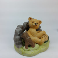 Thumbnail for 1984 Woodland Franklin Bear Jacqueline Smith Porcelain Hand Painted 3