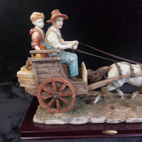 Thumbnail for Large signed Juliana Collection 2000 Horse Carriage Figurine size see Handmade4
