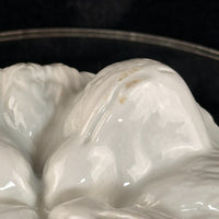 Thumbnail for Wedgwood Semi Porcelain Blossom Jelly Mould Victorian White England chipped9