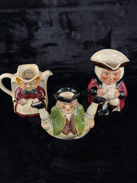 Thumbnail for Set of 3 Tony Wood Staffordshire Character Teapots Aaron William & Lady Jug17
