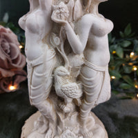 Thumbnail for Vintage Hindu Temple Dancer Sculpture Vase – Ornate Goddess Figurine, Damaged18