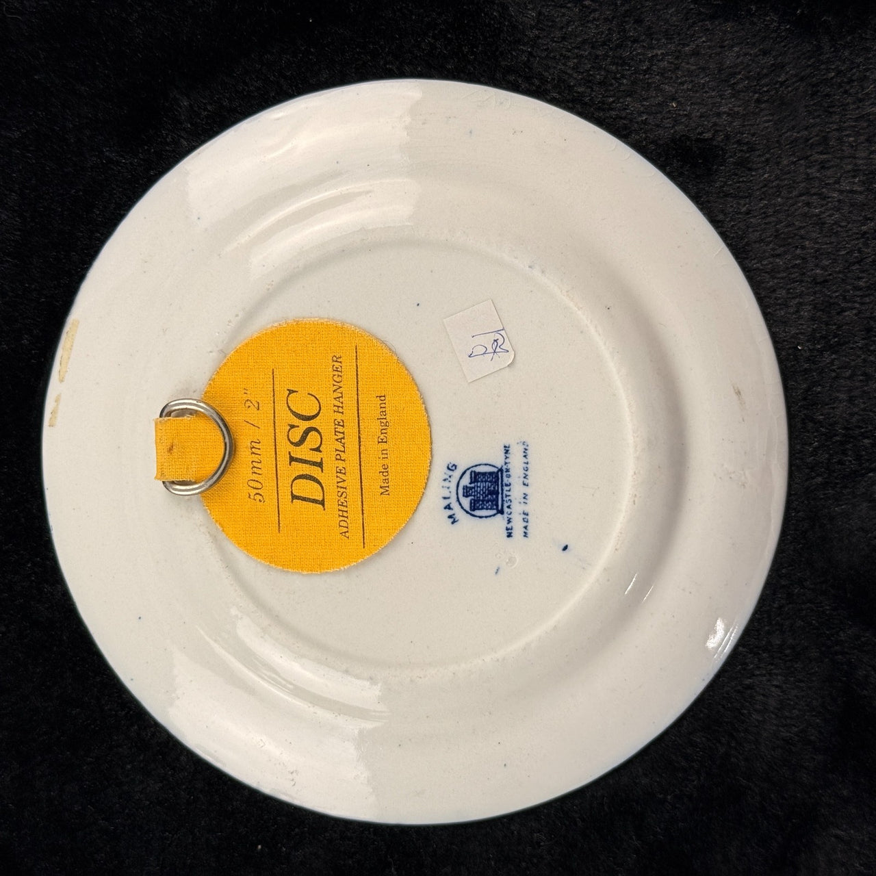 Maling Blue Willow 6.5" Plate England Vintage Porcelain Wall Hanging dec Crazing3