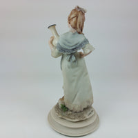 Thumbnail for Signed A. Belcari Girl with Dog Vase Capodimonte Italian Porcelain 7