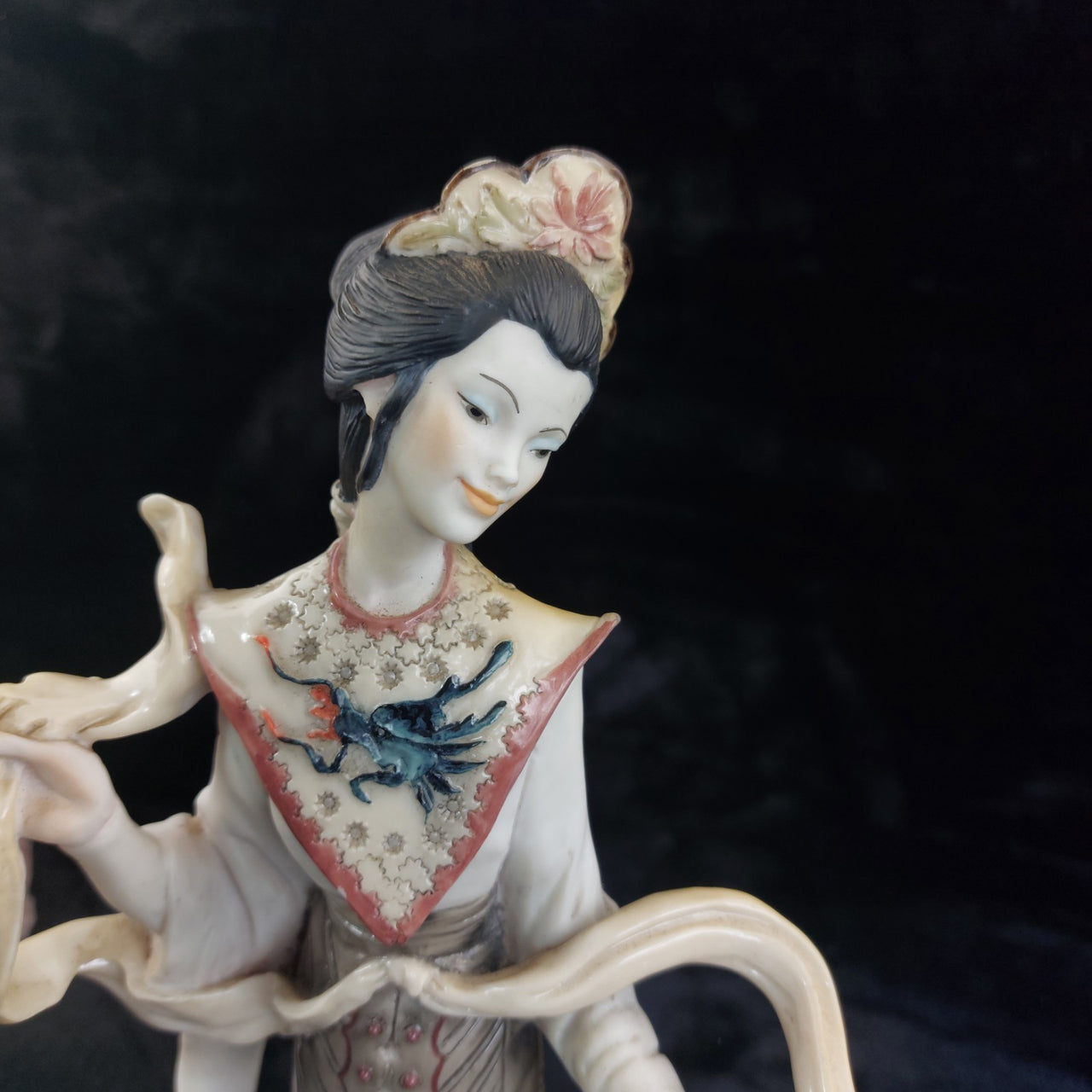 Capodimonte E. Belcari 40cm Geisha Figurine 1988 Goddess Style decor  see pics2
