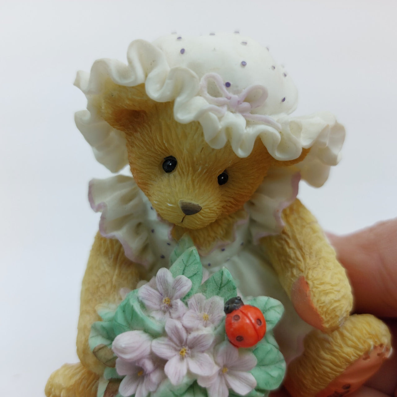 Cherished Teddies Violet -'Blessings Bloom When You Are Near' Collectible 3"19
