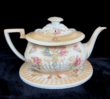 Beautiful Antique Crown Devon Fieldings Teapot with Stand - 