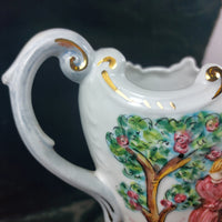 Thumbnail for Capodimonte Style Vase with Classical Figures decor roman antique greek Figurine9