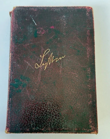 Collins Last Days of Pompeii Lord Lytton Antique Red Leather Gilt Spine 1890s0