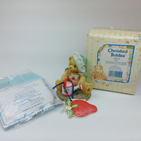 Thumbnail for Cherished Teddies Ella Love Grows 156329 Watering Can Bear Boxed 1995 kids decor2