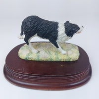 Thumbnail for Leonardo Collection Border Collie Dog Figurine 3.25 Collectable 1993 Resin, Wood1