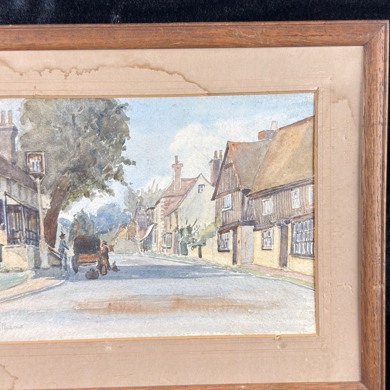 Jane Parsons Hatfield Village Watercolour Original Painting Framed Signed wall6