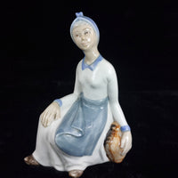 Thumbnail for TITO Spanish Porcelain Figurine - Girl with Water Jug bookcase (1970s) figure4