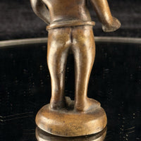 Thumbnail for Antique Bronze Tribal Figure African Style Metal Sculpture – Worn Hand. 4” Tall 6