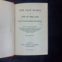 Thumbnail for 1871  Ballantyne The Iron Horse Book Good Red Decorated Railway Rare Adventure 6