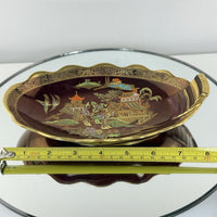Thumbnail for Carlton Ware Rouge Royale Oval Dish Gilded Oriental Dish Gold Trim China Plate4