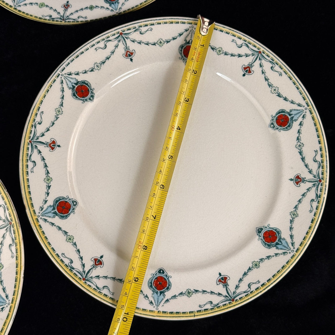 Large Lot of 6 Antique/Vintage Devon Ware (S. F. & Co.) CECIL 1204 Dish & Plates14