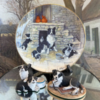 Thumbnail for Border Arts Fine Collie Collection Jock's Pride Plate & Two Figurines,box Resin.12