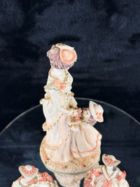 Thumbnail for Vintage Sudehl Figurine Set of 3 Victorian Lady & Daughters Hand Painted Statues11