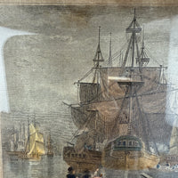 Thumbnail for Antique c.1830 Hand-Coloured Engraving Print Bristol Harbour Lambert & Collard6