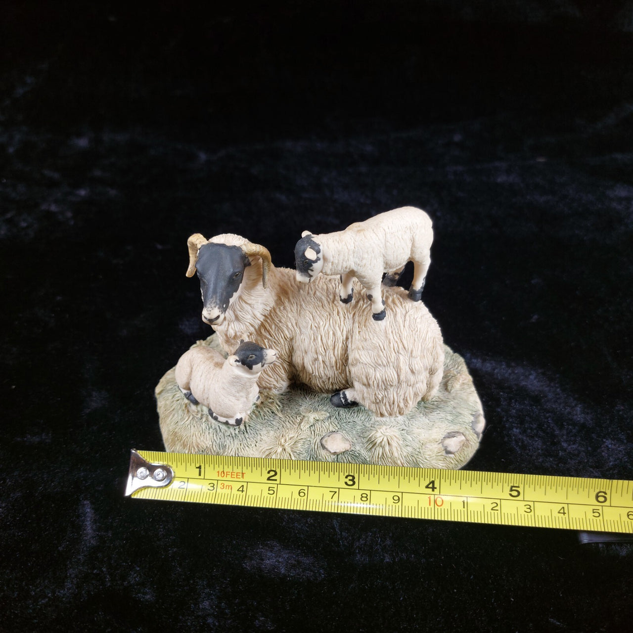 Border Fine Arts 1980s D Walton Scottish Black Face Sheep Family Highland12