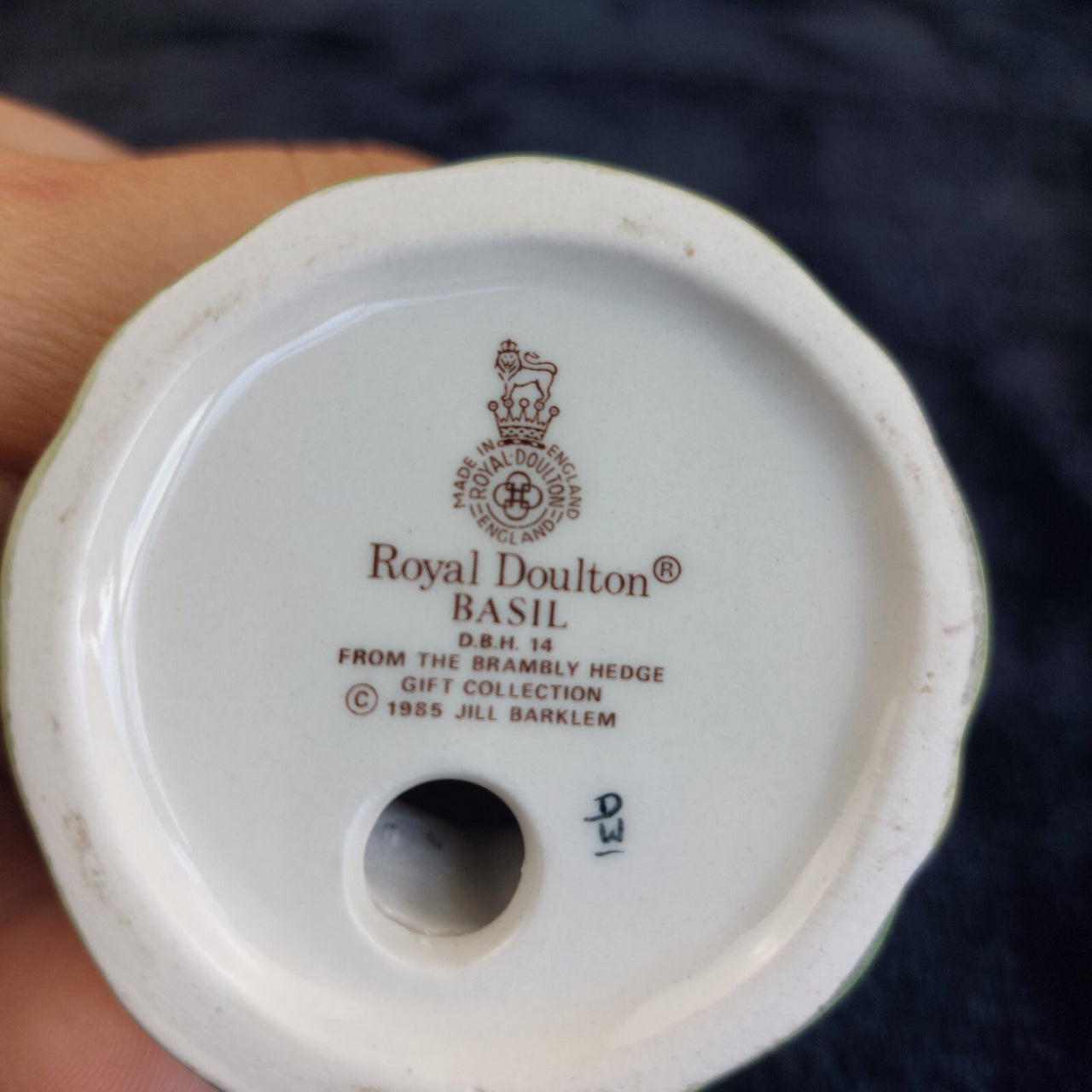 Royal Doulton 1980s Brambly Hedge Mice Figurines Set Lord Lady Woodmouse Base10