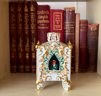 Thumbnail for Rare Antique Porcelain Victorian Potpourri Jar /vase/ box German/Dresden Style9