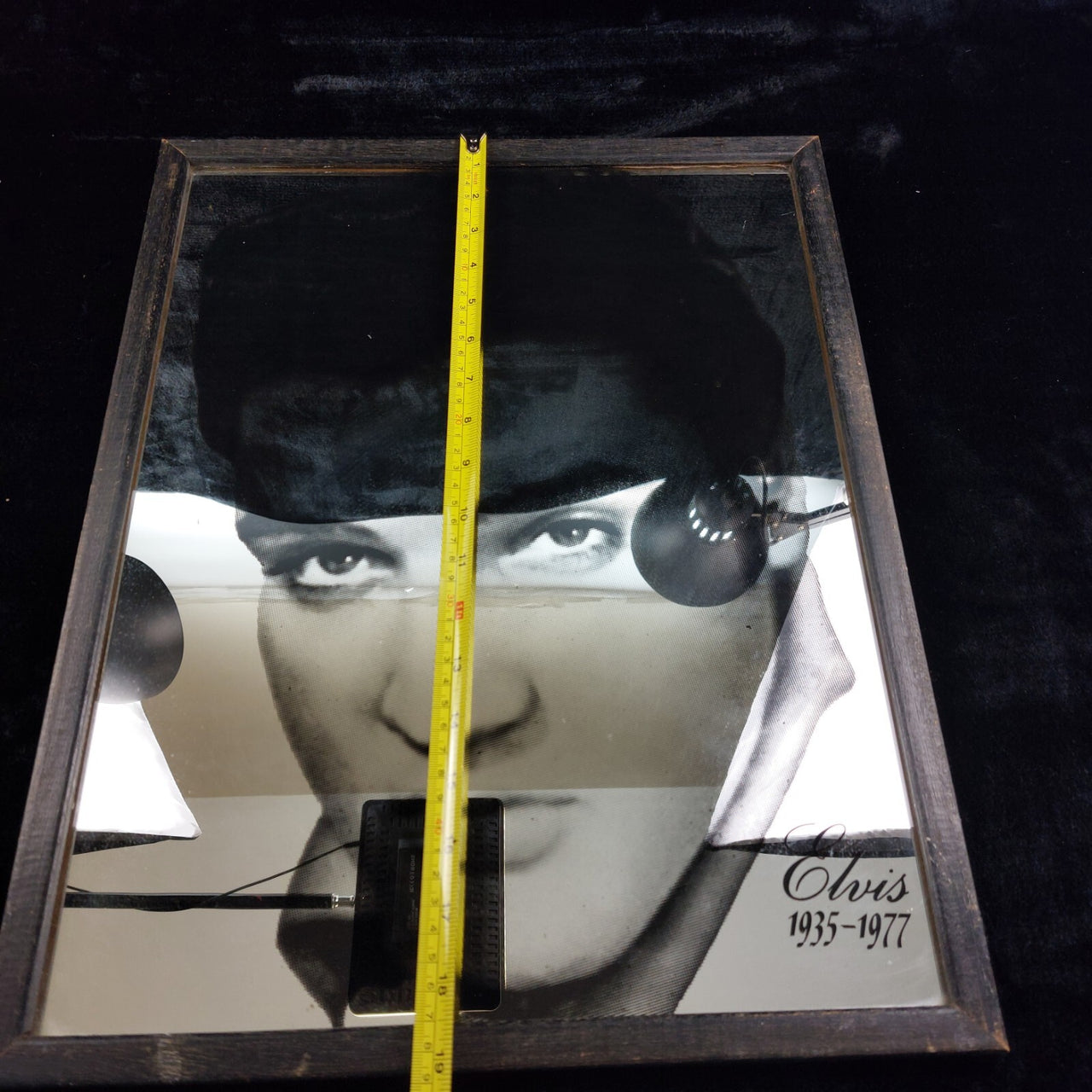 Elvis Mirror Presley Portrait 1935–1977, Framed 19"x15" see frame United States.9