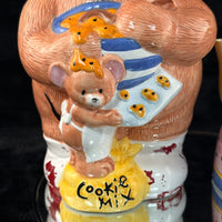 Thumbnail for Britannia Though Paws biscuit Jar & Lady Teapot Set 1993 Ceramic kitchen decor5