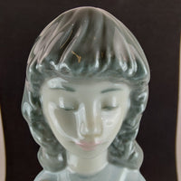 Thumbnail for NAO Handmade Beautiful Porcelain Young ladyl with Puppy Figurine - 8.9