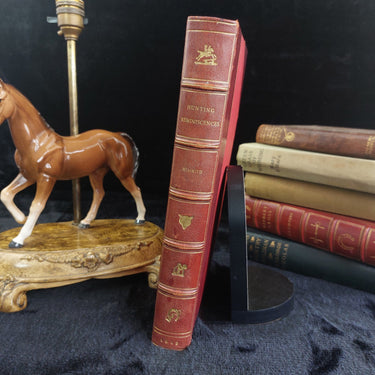 1854 Handley Cross R.S. Surtees Leather Binding by John Leech  Illustrated 1