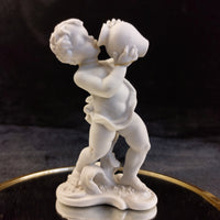 Thumbnail for 18th century Paul Pfuert Studio-Haus Cherub Pair 5in Bisque White Figurine antiq2