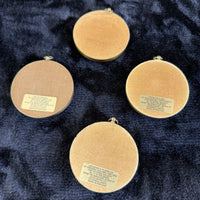 Thumbnail for Set of 4 Vintage Miniature 9 cm Portraits Peter Bates Gallery National frame set8
