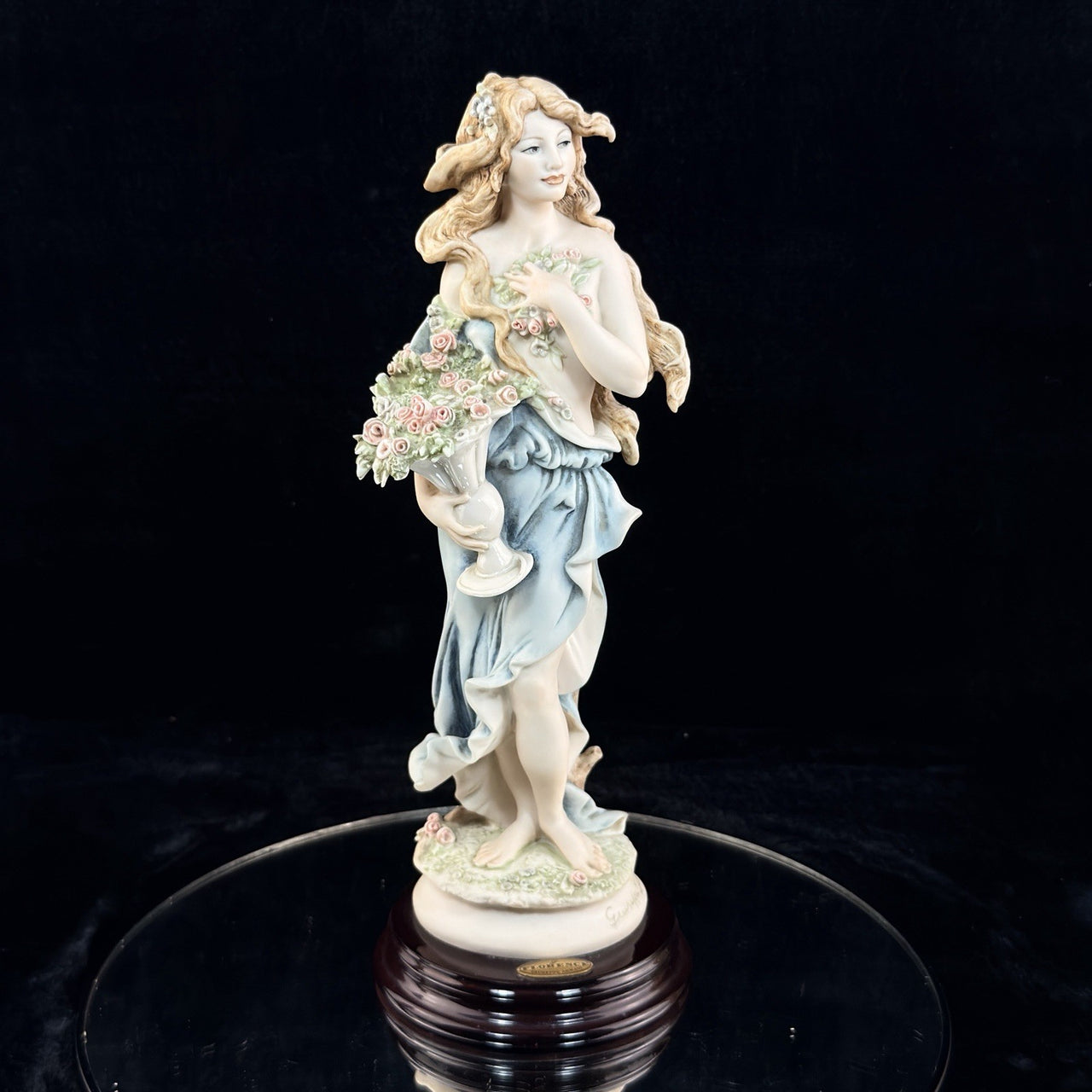 Giuseppe Armani Spring Florence Lady Flowers Figurine 0181C Italy HomeDecor 199213
