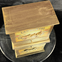Thumbnail for Vintage Wooden Car Rental Open Tourer Trinket Box Drawer Chest Rustic Desk Box7