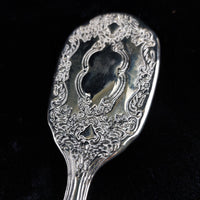 Thumbnail for Vintage Silver-Plated Vanity Set gift– Round Ornate Etched Box & Hand Mirror7