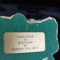 Thumbnail for Border Fine Arts Squirrel Figurine Handmade Scotland Wildlife 6” Tree Stump Deco10