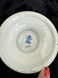 Thumbnail for Antique vase S.Hancock & Sons Cimson Ware England Burslem Cache Pot/Bowl onStand2
