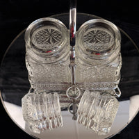 Thumbnail for Vintage Cut Crystal Glassware & Spice Jar Set Elegant Tableware 5 Glasses & Jar8