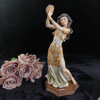 Thumbnail for Giuseppe Armani Florence lady Figurine 14in Gypsy Semi Nude bohem decor1