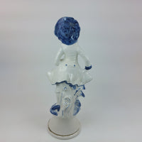 Thumbnail for Vintage Capodimonte Lady in Blue Porcelain -Figurine Italian Italy Large.13.5