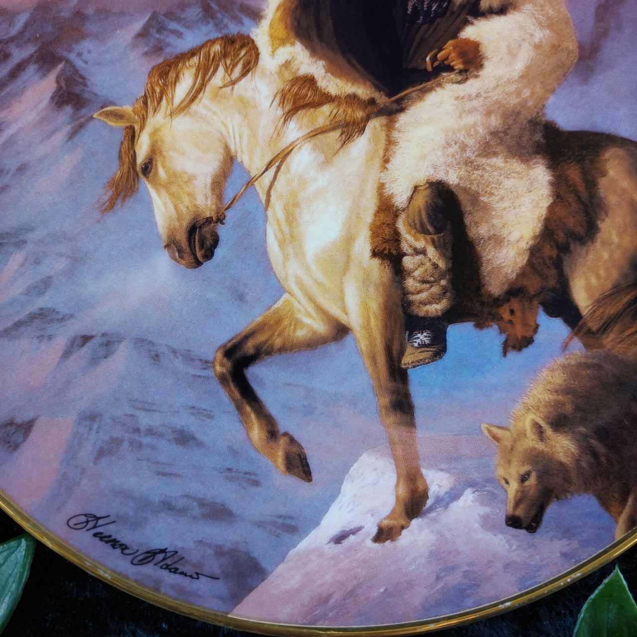 Franklin Mint Limited Edition Spirit of the North Wind by Hermon Adams Plate 82