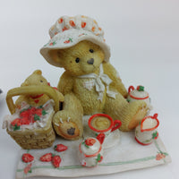 Thumbnail for 1995 Cherished Teddies Boxed Gift Violet Bloom Blessings 156280 Bear Flowers13