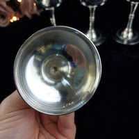 Thumbnail for Set 6 of Renaissance Style French Silver Wine Goblets EPNS Hallmark.9